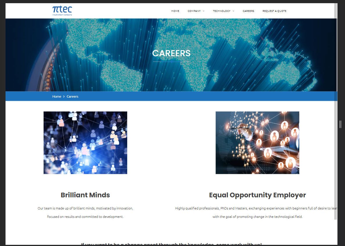 Enterprise Optical Manufacturer Website