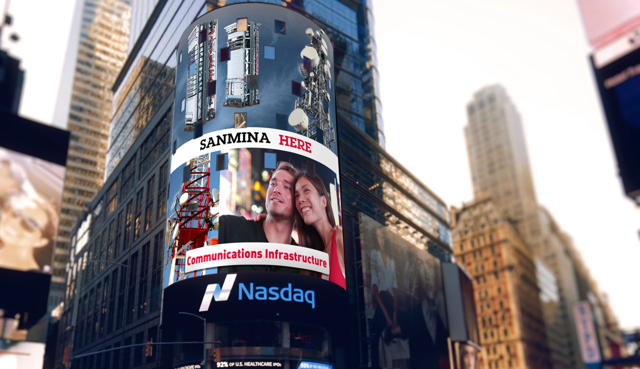 NASDAQ Video Tower Motion Graphics