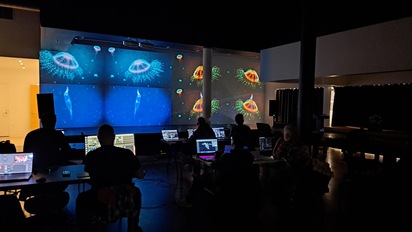Sound and Video Projection for tiat gallery